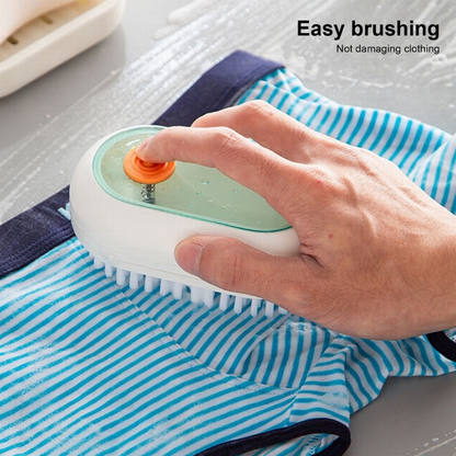 Laundry Clothes Cleaning Brush Refillable Liquid Detergent Soap Soft Bristles Household Clean Shoe