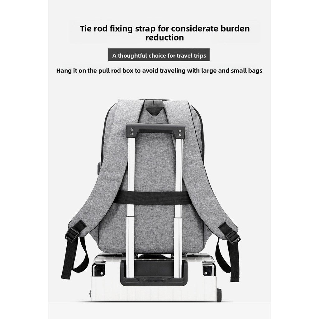 Men Laptop Backpack 15.6 Inch Waterproof Large Capacity USB Charging Casual Travel Bag Pack School