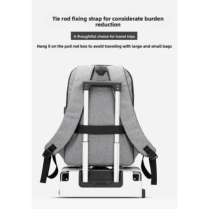 Men Laptop Backpack 15.6 Inch Waterproof Large Capacity USB Charging Casual Travel Bag Pack School