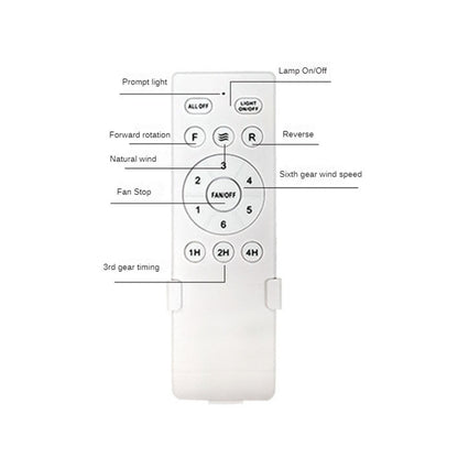 Smart Universal Ceiling DC Fan Lamp Remote Control Kit Receiver 6 Speed Timing Wireless Controller