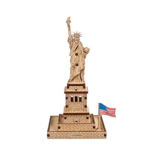 UGEARS Statue of Liberty 3D Mechanical Model Wooden Puzzle DIY Kits Adult Kids Birthday Present Toys Christmas Xmas Gift