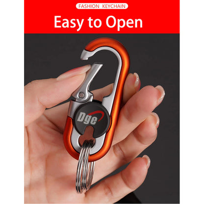 Metal Car Keychain Stainless Steel Carabiner Hook Waist Belt Key Holder Clip Men Motorcycle Travel
