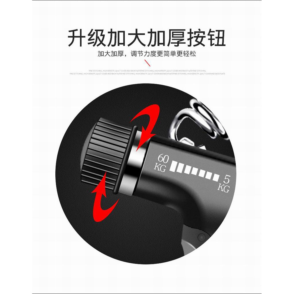 Hand Wrist Grip Strengthener Fitness Finger Exercise Gym Muscle Forearm Trainer Griper Counter Home Workout 5-60Kg