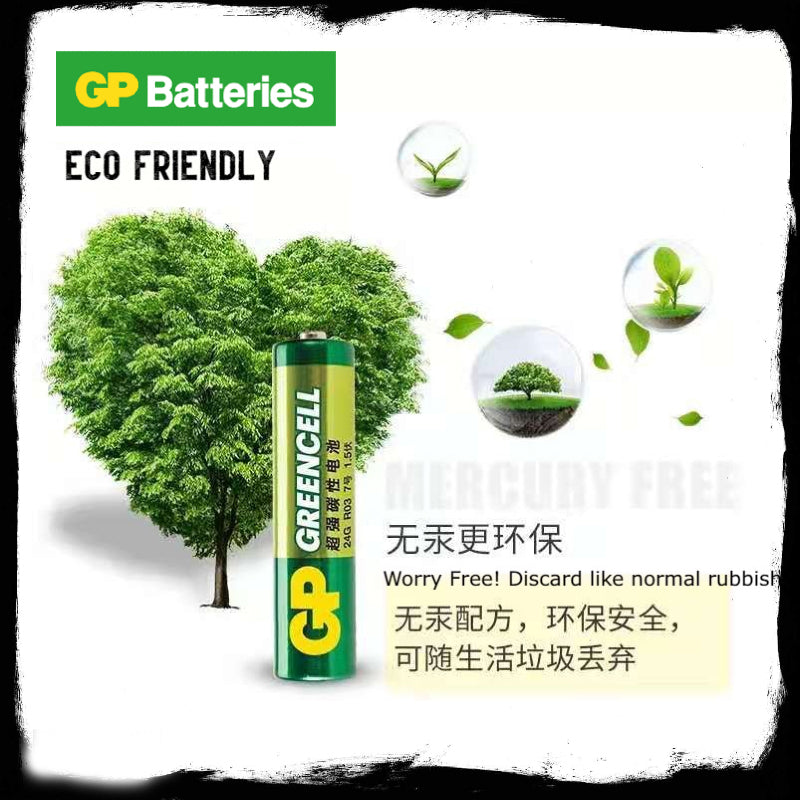 20/40/80pcs GP Greencell AA AAA Battery 1.5V Carbon Zinc Batteries for Toy Clock Remote Control Mouse