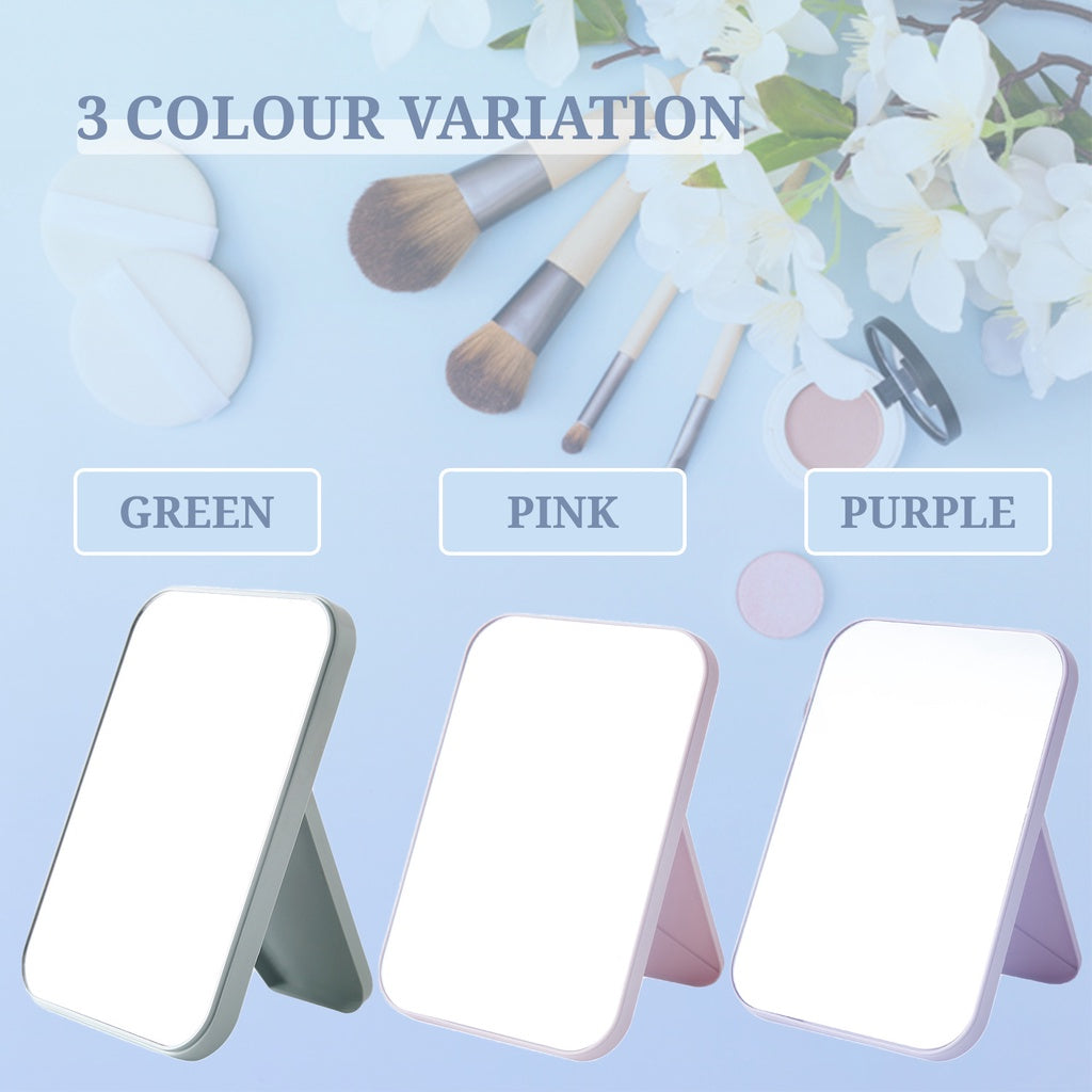 Foldable Desktop Makeup Mirror Portable Student Stand Cosmetic Light Weight Vanity Accessories