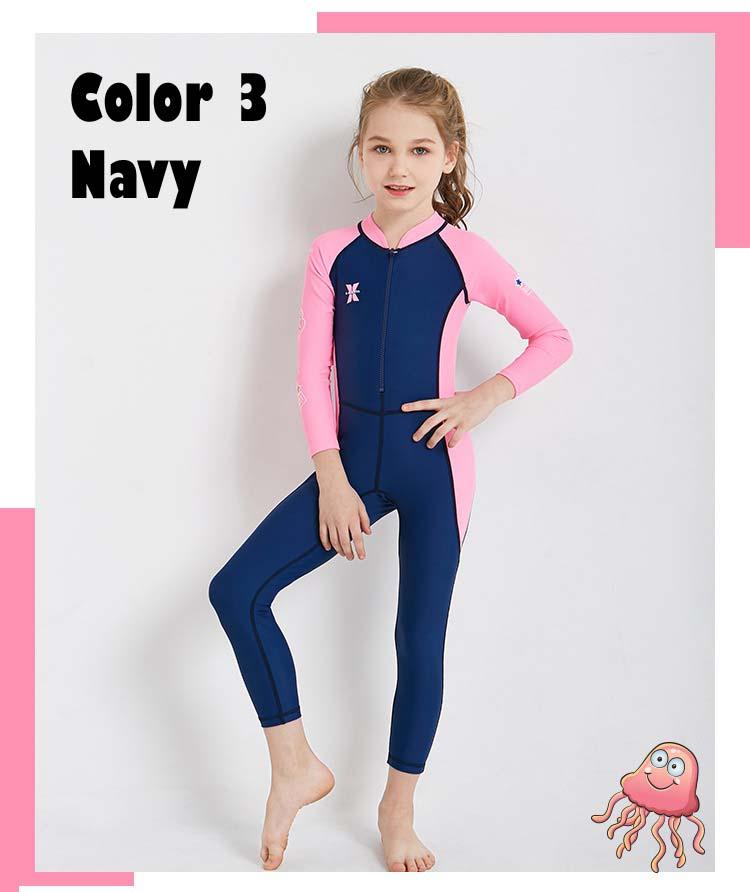 KIDS Swimsuit LS-18821 Long Sleeve Swimming Costume Wear Suit Swim Clothes for boy and girl