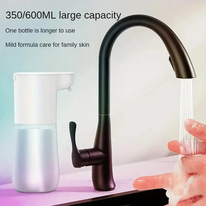 350/600ml Automatic Soap Dispenser Foam/Liquid Gel Hand Free Touchless Smart Auto Dish for Bathroom