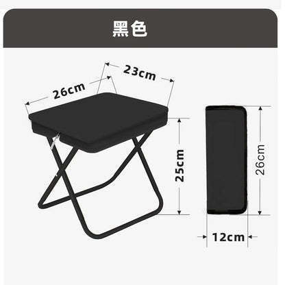 Foldable Camping Stool with Carry Bag Travel Outdoor Portable Folding Chair Lightweight Compact Seat