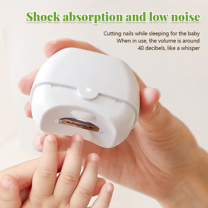 Electric Nail Clipper Rechargeable Trimmer with LED Light Safe Design for Baby Seniors Manicure