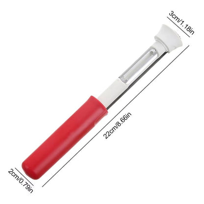 2-in-1 Fruit Cutter Peeler Core Remover Stainless Steel Extractor Removal Tool Rust-Proof Anti Slip