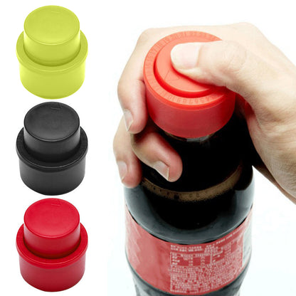 Unfinished Soda Bottle Cover Press Type Date Display Cola Drink Fizz Keeper Pump Lid Kitchen Gadget