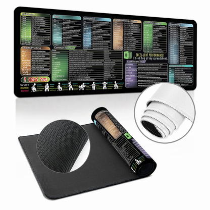 Gaming Mouse Pad XXL Keyboard Shortcuts Desk Mat 800x300mm 900x400mm Large Extended Office Mousepad