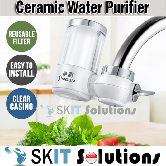 Premium Tap Water Purifier JN-21 Ceramic Filter Nozzle Spray Clean Refill Kitchen Sink Faucet Dispenser Extender