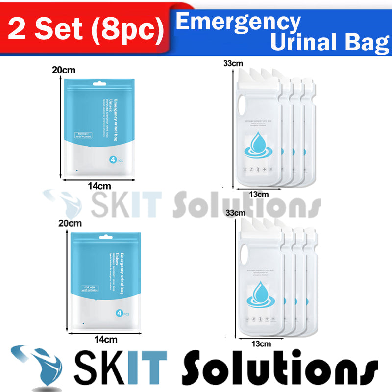 4Pcs/Set Emergency Disposable Urine Vomit Bag Portable Travel Pee Urinal Car Camping Travel Unisex
