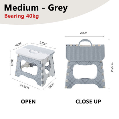 Foldable Portable Stool Chair Outdoor Camping Fishing Lightweight Stackable Seat for Kids Adults