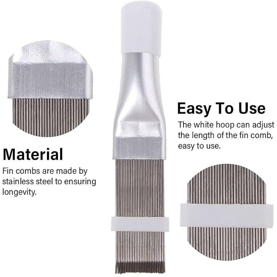 Air Conditioner Fin Comb AC Coil Cleaner Straightener Aircon Condenser Radiator Fin Repair Tool Brush