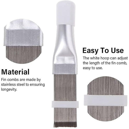 Air Conditioner Fin Comb AC Coil Cleaner Straightener Aircon Condenser Radiator Fin Repair Tool Brush