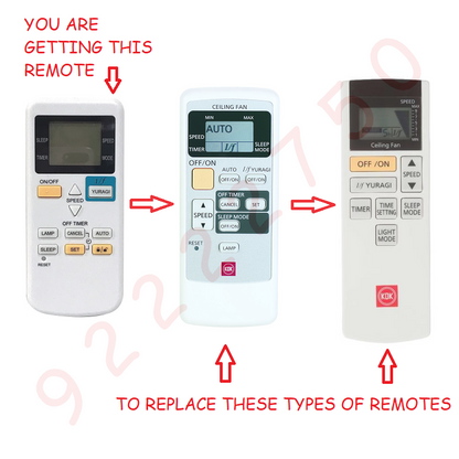 KDK Fan Remote Replacement w/o Light V56VK K14Z9 V60WK K15Z9 R60VW K15U2 Z60WS K15Y6 U48FP K12UX U60FW K15UW W56WV K14ZW