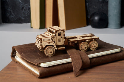 Ugears Military Truck ★Mechanical 3D Puzzle Kit Model Toys Gift Present Birthday Xmas Christmas Kids Adults