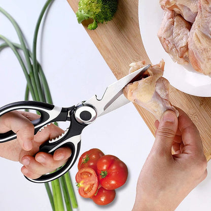 All in One Multi Purpose Kitchen Scissors Cutter Ultra Sharp Heavy Duty Stainless Steel Cut Chicken Bone Shears Tool