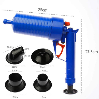 Toilet Air Pump Pressure Plunger Kits Bathroom Drain Clog Remover Blaster Air Powered Gun Dredge Sink Pipe Declogger