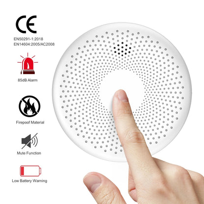 2in1 Combination Smoke Carbon Monoxide CO Detector 10yr Battery Home Wireless Smart WiFi Fire Alarm