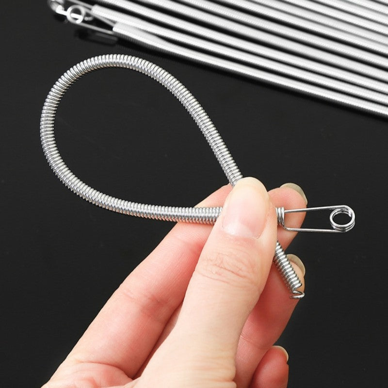 Bendable Spring Rope Threading Tool Bendable Spring Drawstring Needle Threader Multipurpose Quick Rope Thr ...
