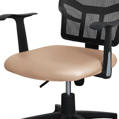 Waterproof Office Chair Seat Cover PU Leather Chair Seat Cover Elastic Computer Chair Seat Cover