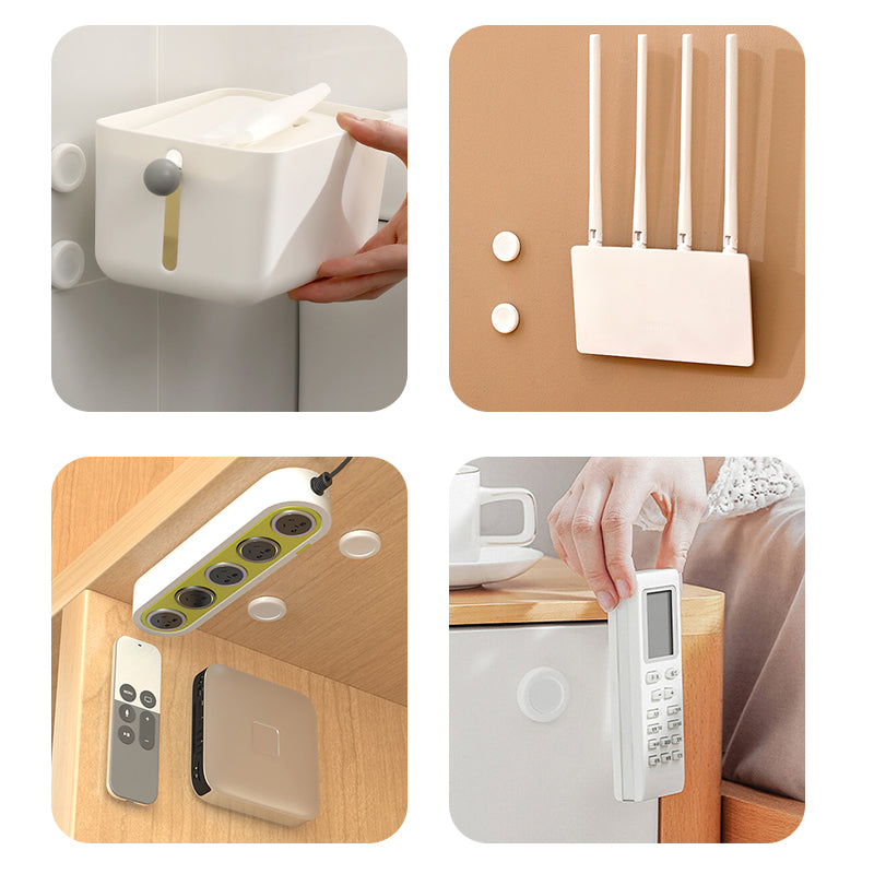 Magnetic Hooks Wall Mount Magnet Adhesive Holder for Remote Control Fridge Storage Organizer Cabinet