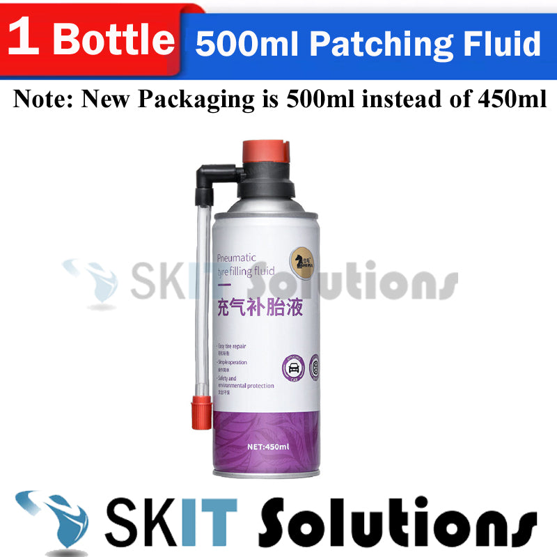 500ml Pneumatic Tyre Filing Patching Fluid Tire Sealer Inflator Spray Repair Puncture Sealant Kit