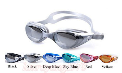 Adult Kid Swimming Goggles Anti Fog UV Protection Leakproof Power 0 Normal Vision Pool Swim Glasses