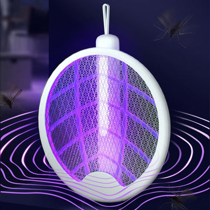3in1 Electric Mosquito Swatter UV Light Lamp Trapper USB Rechargeable Bug Fly Zapper Killer Racket