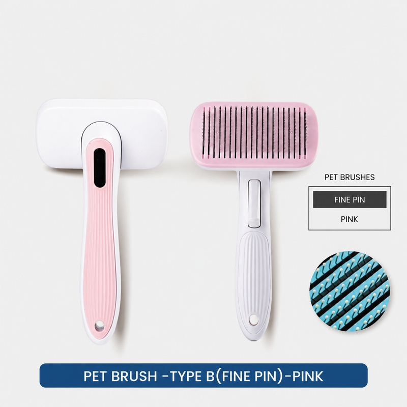 Self-Cleaning Pet Grooming Brush for Cats & Dogs