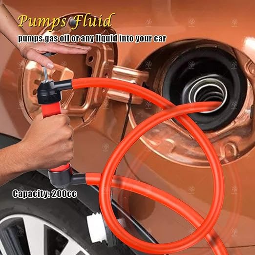 【SKIT SG】Aircon Drainage Hand Pump / Fish Tank Pump/ Multi-Use Transfer Pump / Pumping Oil And Gas With Siphon Pipe To Transport Manual Pump Liquid Chemical Delivery Pump Hand Pump Car, Petrol Diesel Water Fuel Syphon Pump Siphon Water Sucker Transfer Kit