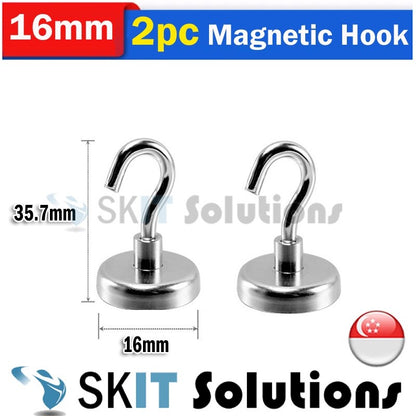 2pc Strong Magnetic Hooks Magnet Holder Wall Hanging Hanger Magnetic Organizer Organiser Hook Home Kitchen Metal Surface