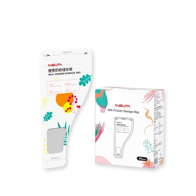 MISUTA Disposable Milk Powder Storage Bag, 30pcs per Box, BPA Free / Pre-sterilised / Leakproof, Minimum Purchase of 2 Boxes