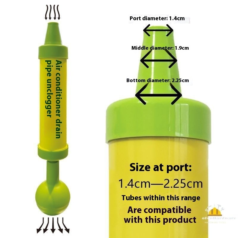 Aircon Drain Blockage Cleaner Pump Pipe Sink Quick Clean Tool AC Drain Pipe Unclogging Cleaning Kit