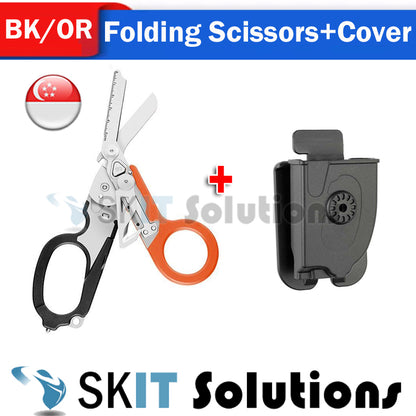 6in1 Raptor Folding Scissors Shears Rescue Tactical First Aid Kits Foldable Outdoor Survival Tool