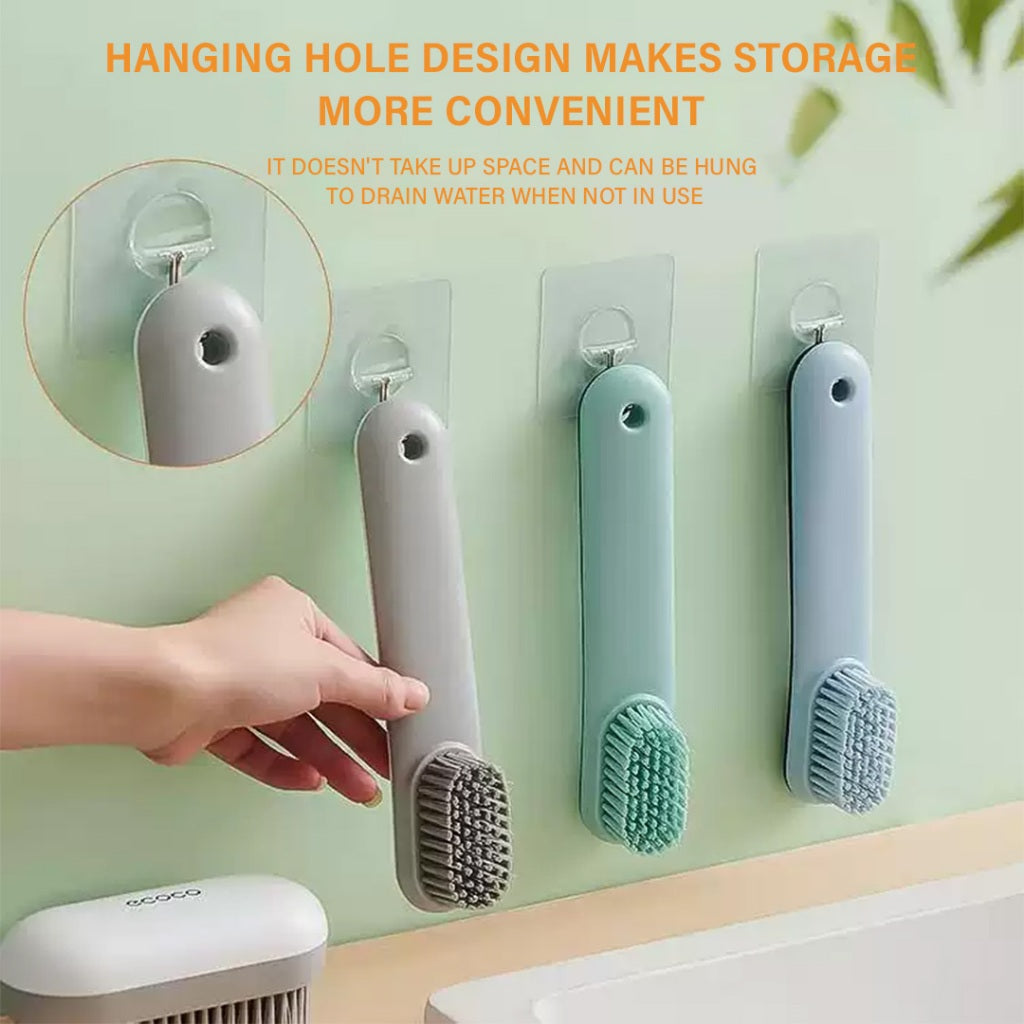Multifunctional Ecoco Bathroom Laundry / Shoe Brush Soft Fur Cleaning Scrubbing Brush Home Care Use