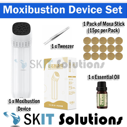 Portable Heated Moxibustion Massage Device Scraping Bianstone Gua Sha Cupping Body Tool Moxa Stick