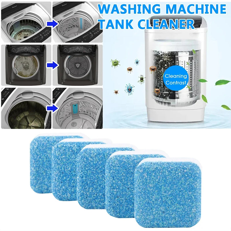 12pcs/box Washing Machine Cleaner Tablets Drum Cleaning Descaler Antibacterial Deodorizer Detergent