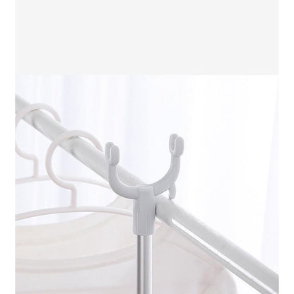 77-130cm Upgraded Extendable Aluminium Laundry Hanger Stick Telescopic Clothes Drying Rod Garment
