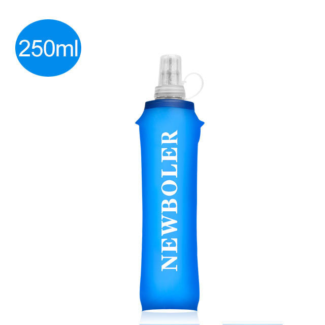 NEWBOLER TPU Soft Silicone Flask Foldable Water Bottle 150ml 250ml 500ml 750ml for Outdoor Sports