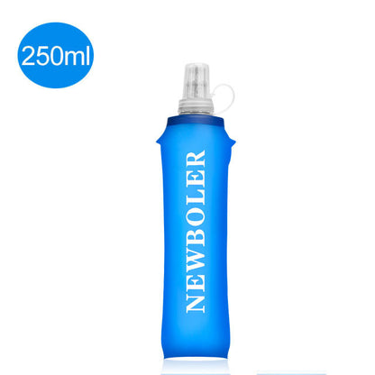 NEWBOLER TPU Soft Silicone Flask Foldable Water Bottle 150ml 250ml 500ml 750ml for Outdoor Sports