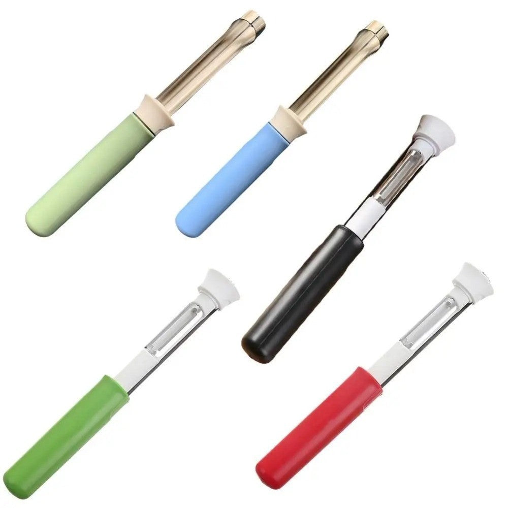 2-in-1 Fruit Cutter Peeler Core Remover Stainless Steel Extractor Removal Tool Rust-Proof Anti Slip