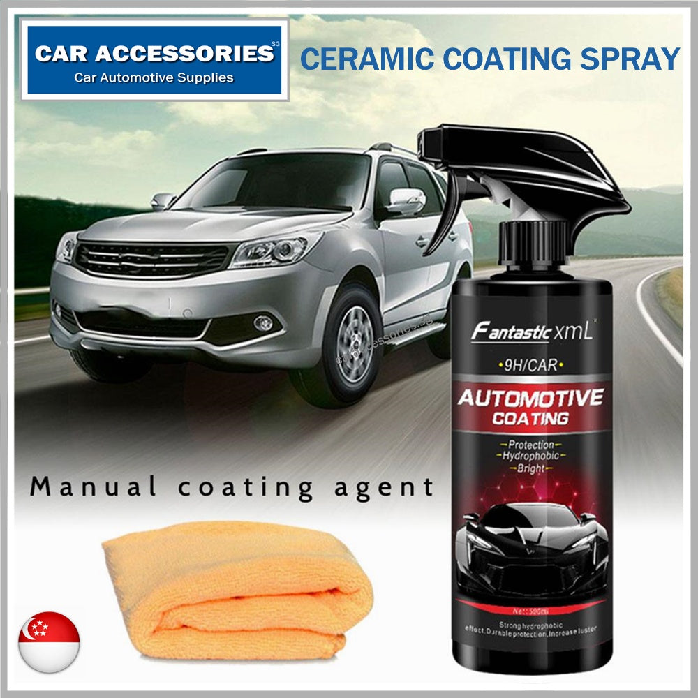 500ML Automotive Nano Coating Liquid Ceramic Spray Coating Car Polish Spray Sealant Top Coat Quick for Wet & Dry Use