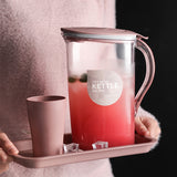 Beihe 1.5L / 2.1L Water Pitcher Jug Flask BFA Free Hot Cold Water Bottle Drink with Free 3 / 4 Cup
