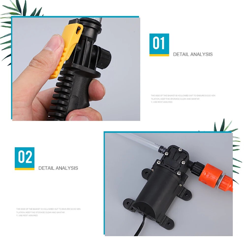 Electric High Pressure Air Conditioner Cleaner Water Pump Jet Gun Power System Sprayer Washer Kit