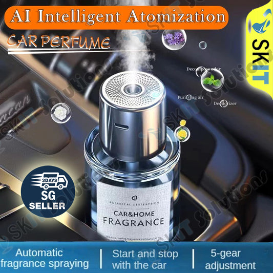 AI Automatic Car Home Aroma Diffuser Nano Mist Plug-In Air Freshener Essential Oil Perfume Spray