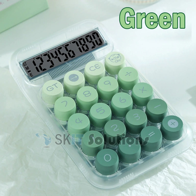 Gradient Color Calculator Large Display Transparent Dopamine Design Mechanical Style Student Office Use